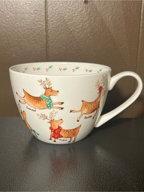 Portobello By Design Santa's Reindeer Large Mug Cup Bone China